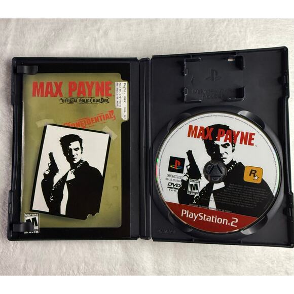 Max Payne Greatest Hits (PS2, 2002) Complete CIB Rockstar Remedy Tested & Works - Picture 3 of 9